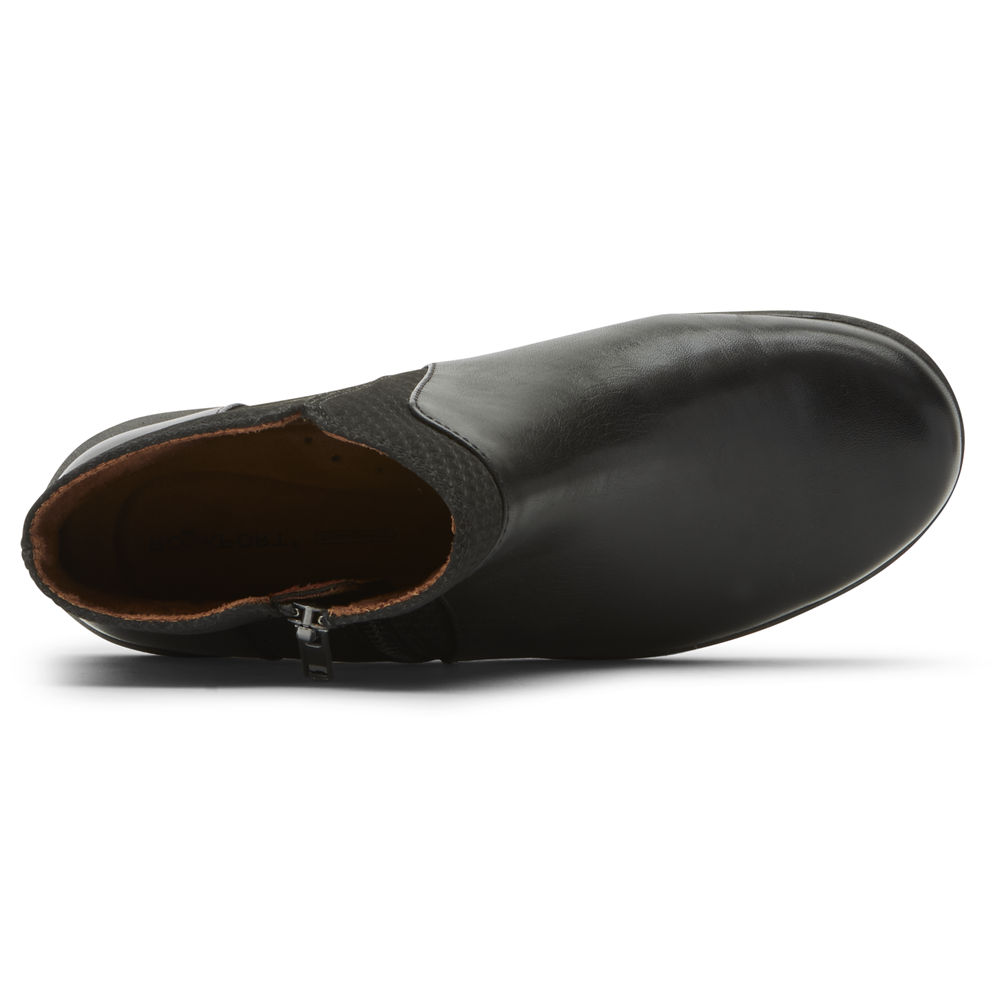 Rockport Kängor Dam Svarta - Tessie Zipper - JYCRZ0495